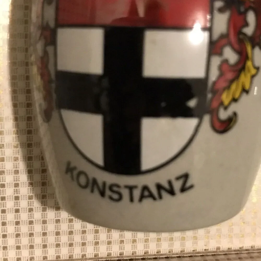 Friedrichshafen A Bodensee Souvenir German Decanter & Shot Glass Set